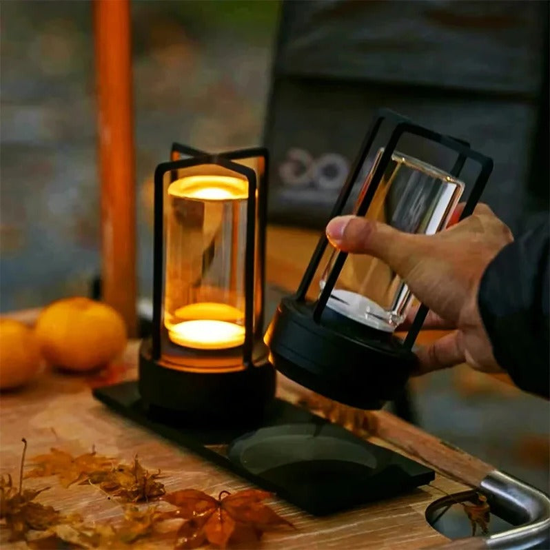 Lampada da Tavolo Senza Fili in Metallo Stile Nordico Moderna per Ufficio e Casa-VISOTKI
