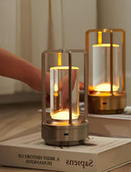 Lampada da Tavolo Senza Fili in Metallo Stile Nordico Moderna per Ufficio e Casa-VISOTKI