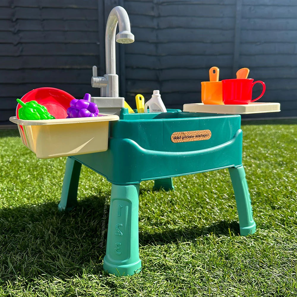 Lavandino per Bambini in Plastica Resistente - Design Colorato per Interno/Esterno - Ideale per Gioco e Attività Creative-VISOTKI