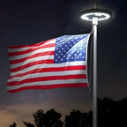 Luci Solari per Aste di Bandiera - LED per Illuminazione Notturna - Accessori per Esterni - Resistente e Facile da Installare-VISOTKI