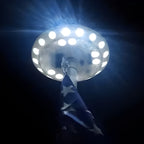 Luci Solari per Aste di Bandiera - LED per Illuminazione Notturna - Adatte per Esterni e Interni-VISOTKI