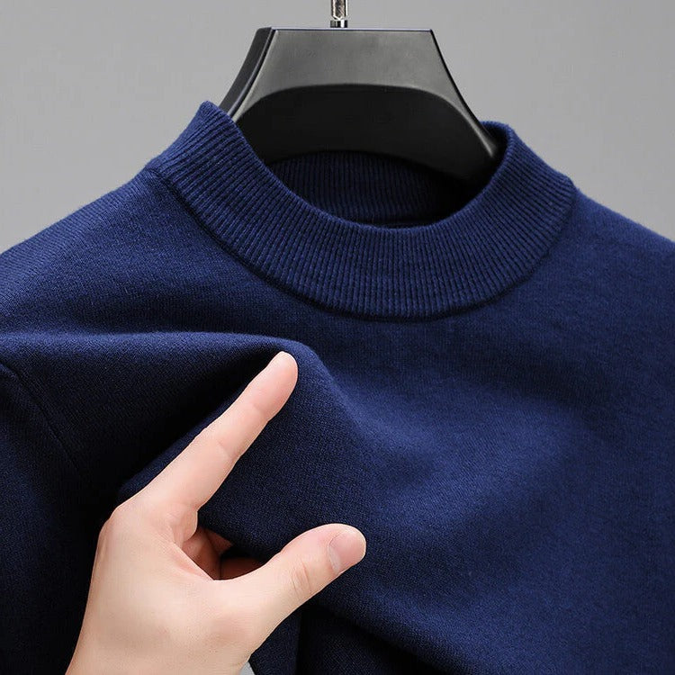 Maglione Cashmere Uomo Alta Qualità con Orlo Elegante per Occasioni Formali e Informali-VISOTKI