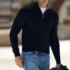 Maglione Cashmere da Uomo con Zip - Maglione Basic Elegante per Casual e Ufficio-VISOTKI