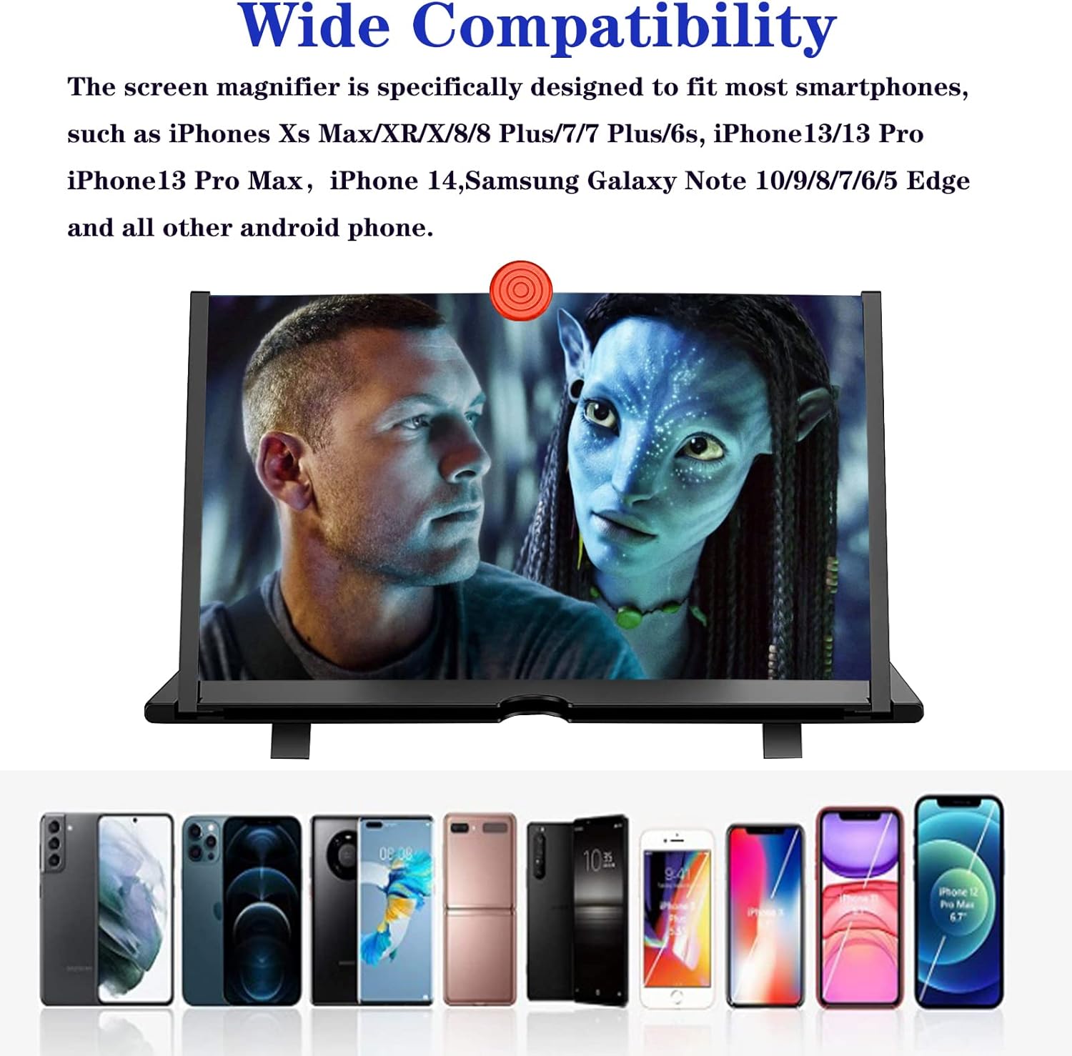 Magnificatore Schermo Telefono 16 Pollici per Film e Giochi - Supporto Portatile e Leggero-VISOTKI