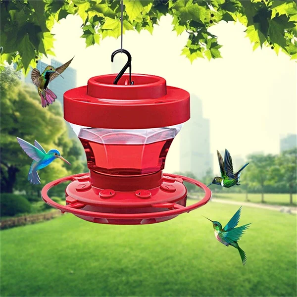 Mangiatoie per Colibrì a Prova di Api con Perch in Plastica Resistente per Esterni - Accessorio per Giardino e Balcone-VISOTKI