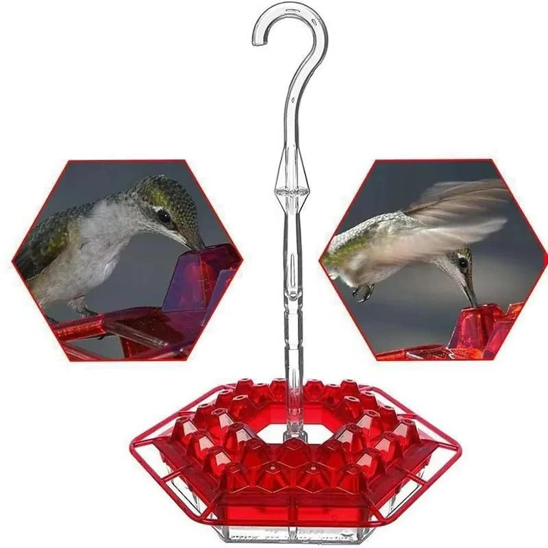 Mangiatore per Colibrì Antiformiche da Appendere in Metallo per Esterni - Accessorio Giardino Decorativo-VISOTKI