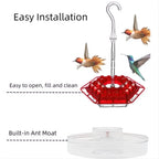Mangiatore per Colibrì da Appendere in Metallo Antiruggine per Esterni - Accessorio per Giardino-VISOTKI