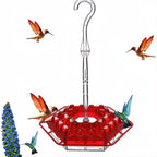 Mangiatore per Colibrì da Appendere in Metallo Antiruggine per Esterni - Accessorio per Giardino-VISOTKI