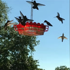 Mangiatore per Colibrì da Appendere in Metallo Antiruggine per Esterni - Accessorio per Giardino-VISOTKI