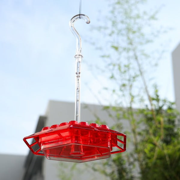 Mangiatore per Colibrì in Plastica con Bacino Antinsetto Integrato per Giardino e Balcone-VISOTKI