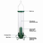 Mangiatore per Uccelli in Metallo Antiscoiattolo con Design Elegante per Giardino e Balcone-VISOTKI