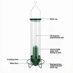 Mangiatore per Uccelli in Metallo a Prova di Scoiattolo, Design Elegante per Giardino, Accessorio per Alimentazione Uccelli-VISOTKI
