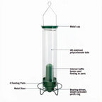 Mangiatore per Uccelli in Metallo a Prova di Scoiattolo, Design Elegante per Giardino, Alimentazione Uccelli All'aperto-VISOTKI