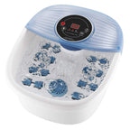 Massaggiatore per piedi con bagno a bolle e controllo temperatura, design ergonomico, ideale per relax e benessere a casa-VISOTKI