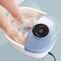Massaggiatore per piedi con bagno a bolle e controllo temperatura, design ergonomico, ideale per relax e benessere a casa-VISOTKI