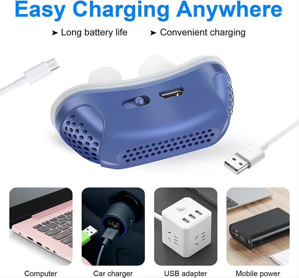 Micro CPAP da Viaggio per Apnea Notturna e Antisnoring - Dispositivo Compatto e Leggero per Sonno Tranquillo-VISOTKI