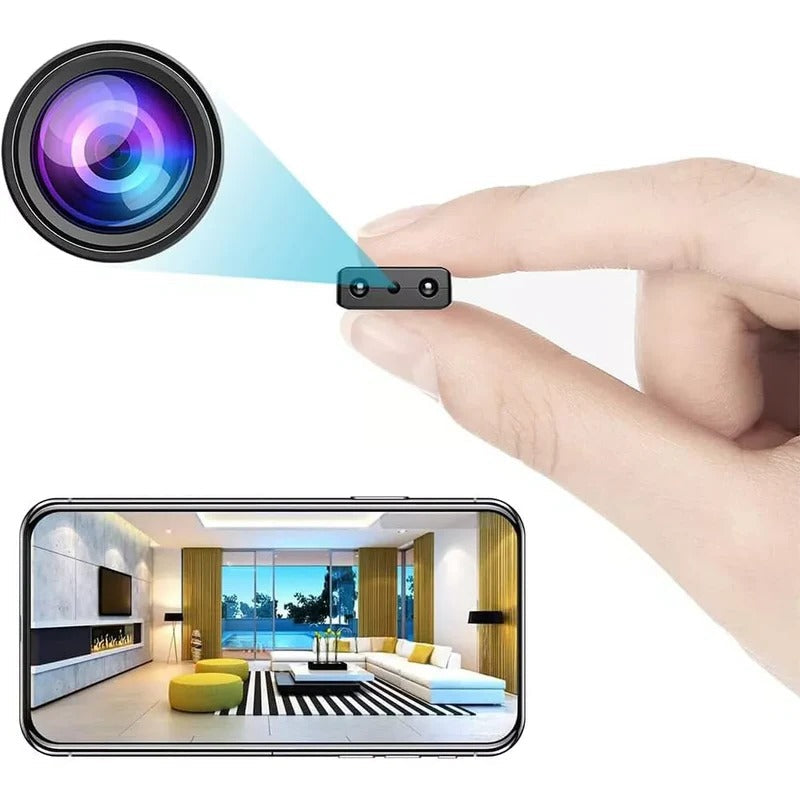 Micro Telecamera HD con WiFi e Audio - Video Sicurezza Compatta per Interni ed Esterni-VISOTKI