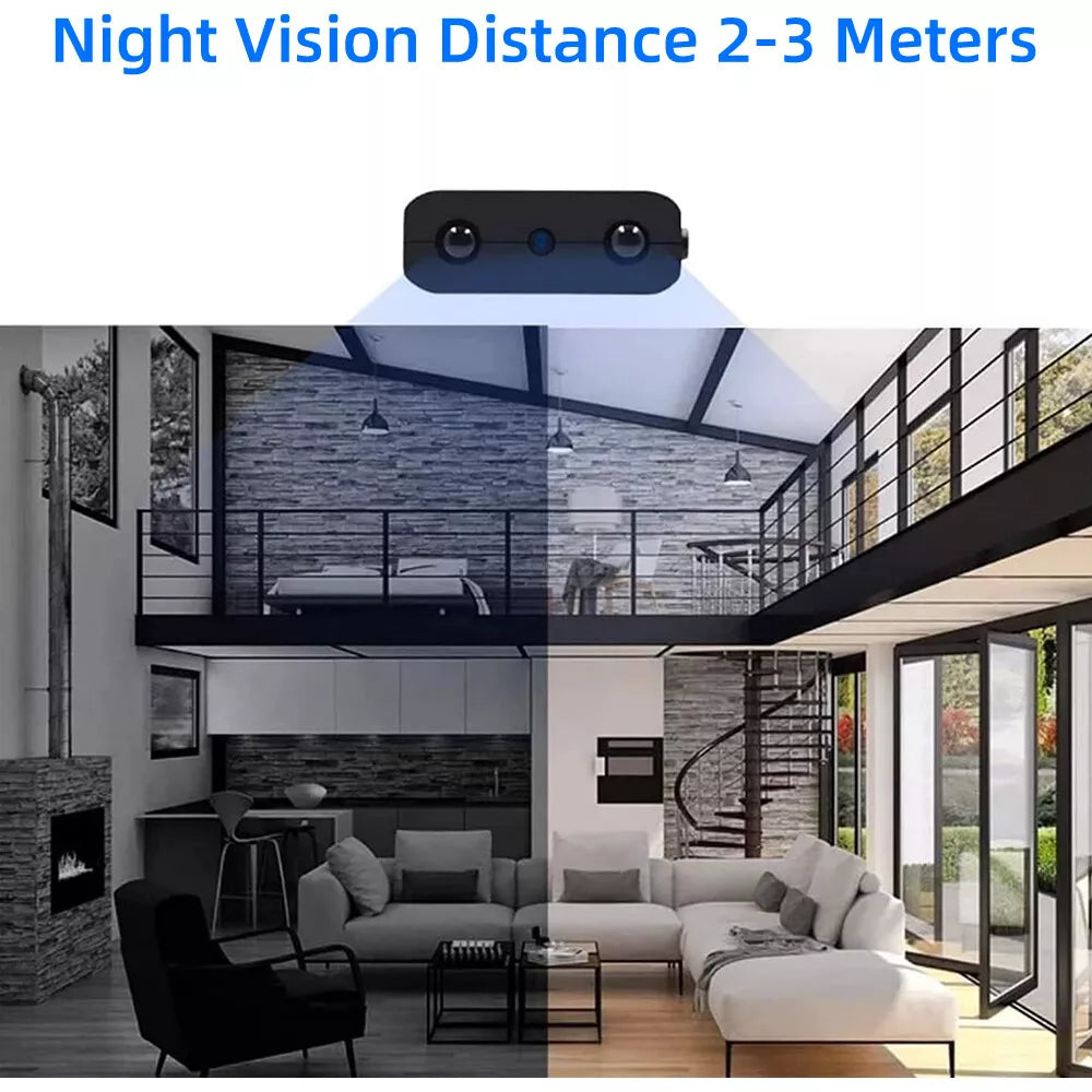 Micro Telecamera HD con WiFi e Audio - Video Sicurezza Compatta per Interni ed Esterni-VISOTKI