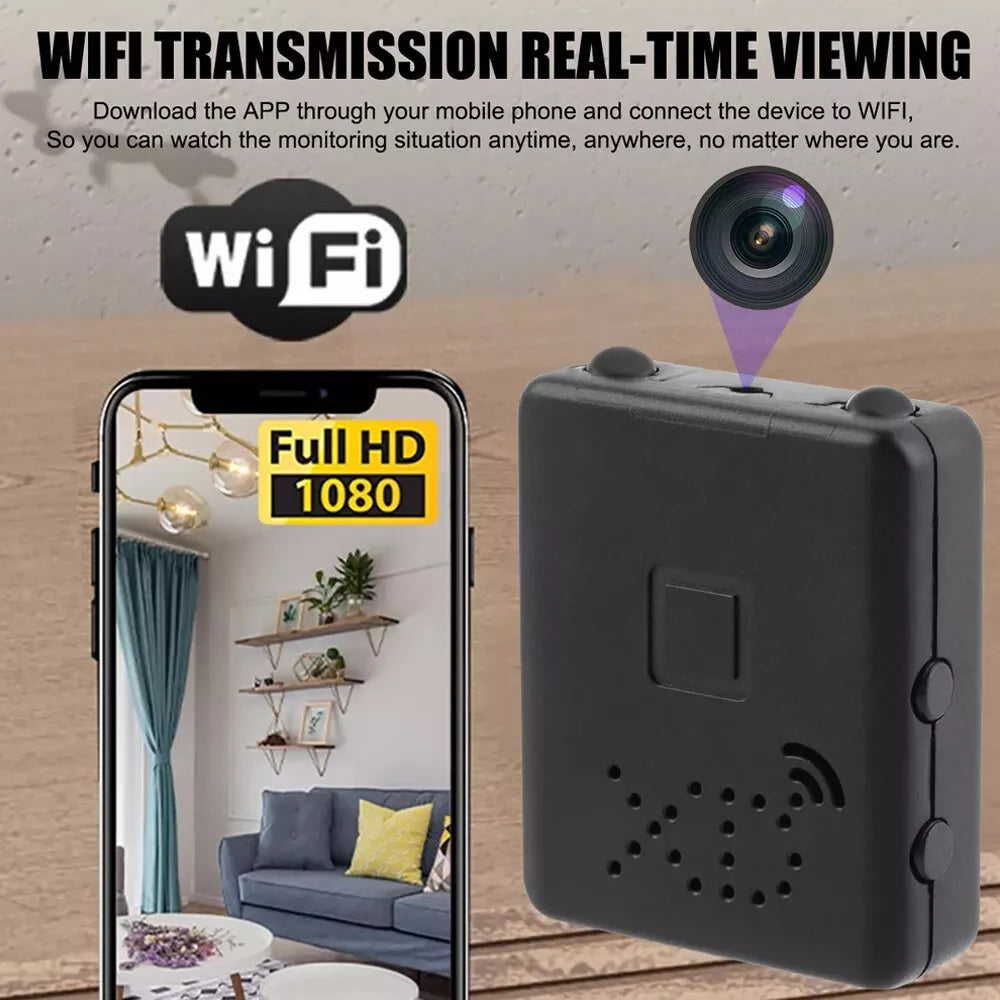 Micro Telecamera HD con WiFi e Audio - Videocamera Compatta per Sicurezza e Monitoraggio-VISOTKI
