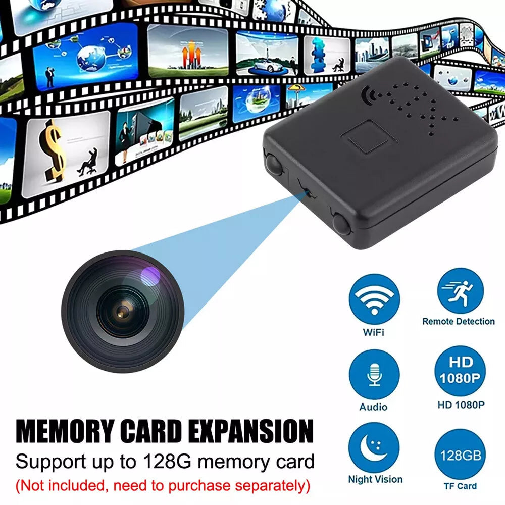 Micro Telecamera HD con WiFi e Audio - Videocamera Compatta per Sicurezza e Monitoraggio-VISOTKI