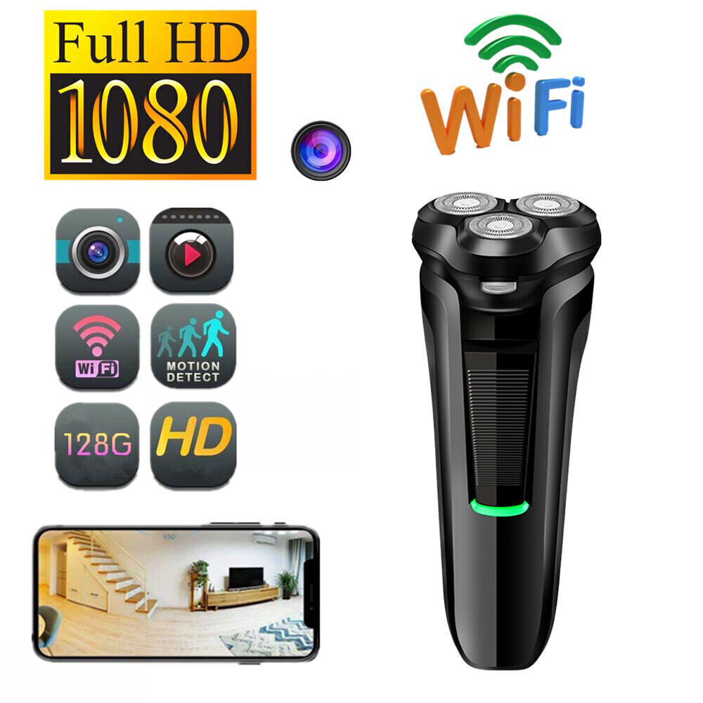 Mini Rasoio WiFi HD 1080P con Rilevamento di Movimento - Telecamera di Sicurezza per Interni e Esterni-VISOTKI