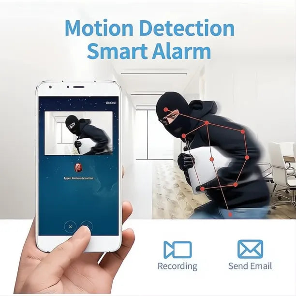 Mini Telecamera Magnetica Wireless con Audio e Video in Diretta per Sicurezza Domestica e Monitoraggio Ambientale-VISOTKI
