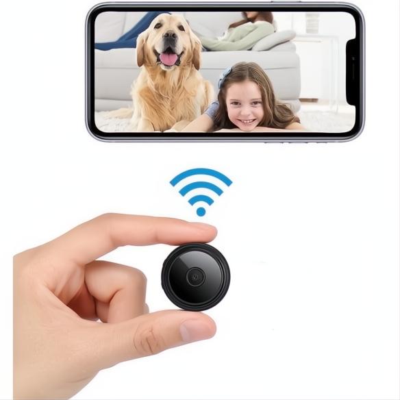 Mini Telecamera Magnetica Wireless con Audio e Video in Diretta per Sicurezza Domestica e Monitoraggio Ambientale-VISOTKI