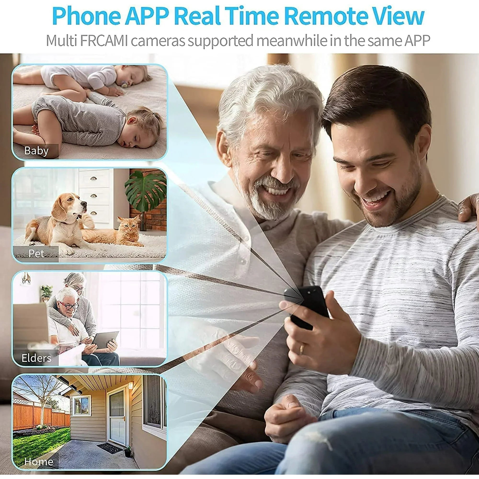 Mini Telecamera Magnetica Wireless con Audio e Video in Diretta per Sicurezza Domestica e Sorveglianza Flessibile-VISOTKI