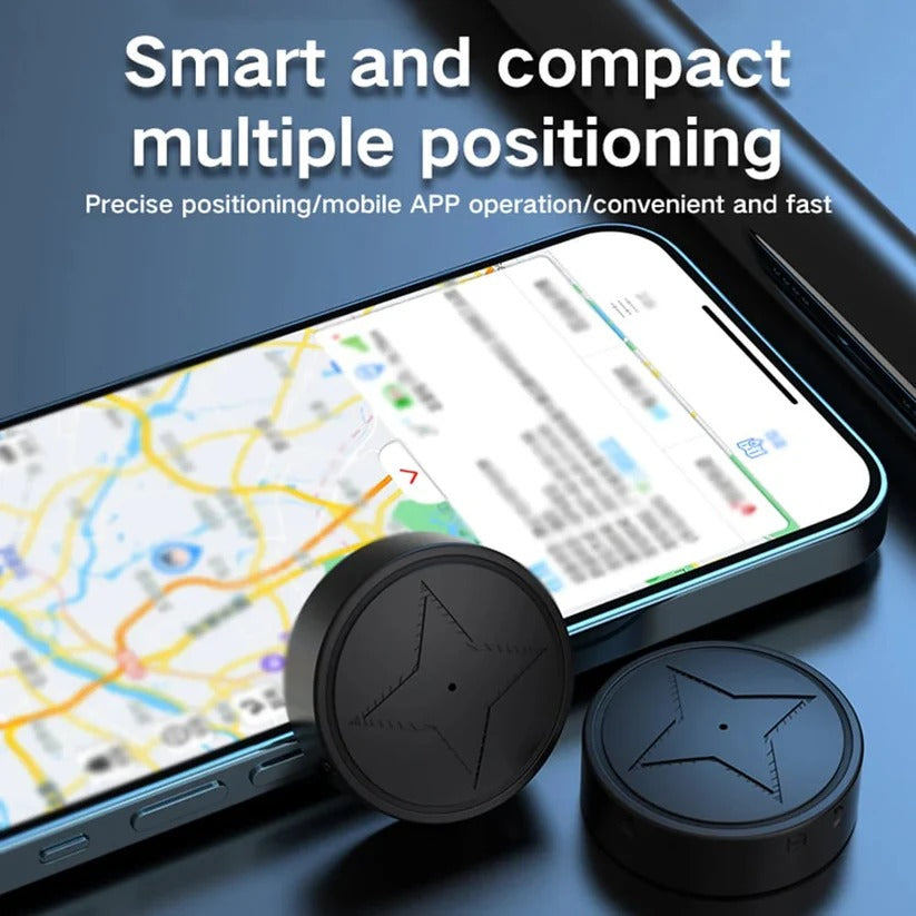 Mini Tracker GPS Magnetico con Batteria Lunga Durata per Monitoraggio Veicoli e Oggetti - Compatto e Leggero-VISOTKI