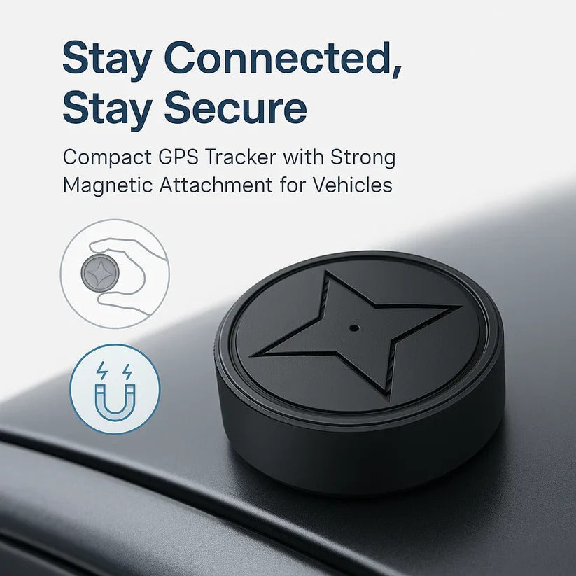 Mini Tracker GPS Magnetico con Batteria Lunga Durata per Monitoraggio Veicoli e Oggetti - Compatto e Leggero-VISOTKI