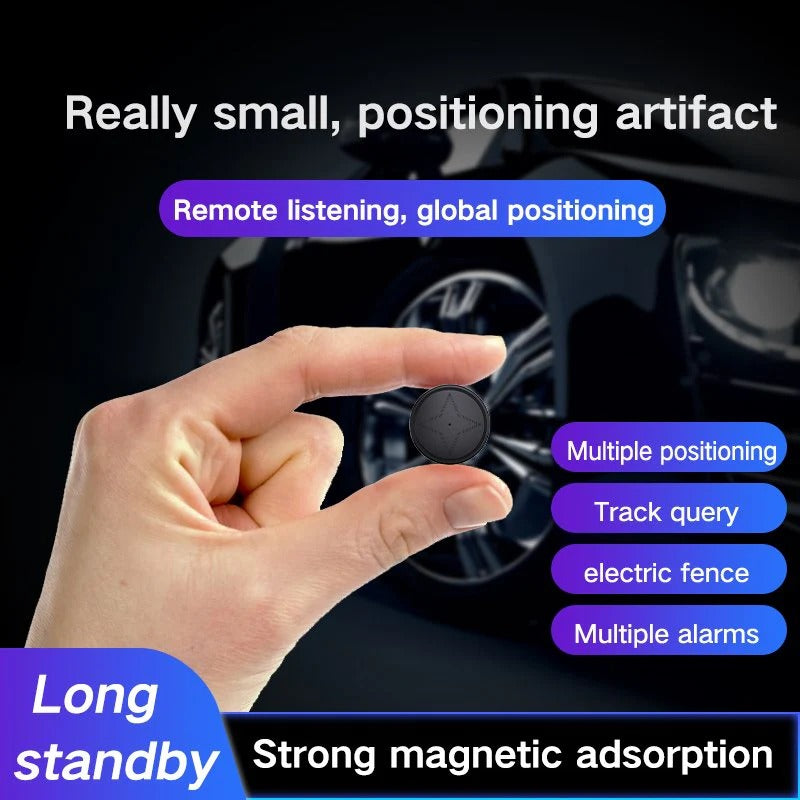 Mini Tracker GPS Magnetico con Batteria Lunga Durata per Monitoraggio Veicoli e Oggetti - Compatto e Leggero-VISOTKI