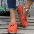 Mocassini slip-on in pelle morbida per donna, scarpe comode da camminare, eleganti e pratiche per ogni occasione.-VISOTKI