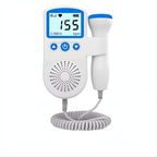Monitor Doppler per Frequenza Cardiaca Fetale - Rilevatore Sonoro per Gravidanza Domestica, Facile da Usare e Portatile-VISOTKI