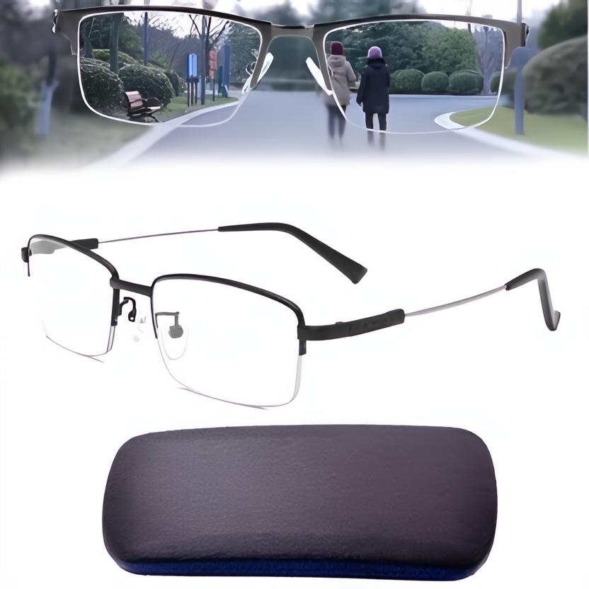 Occhiali Progressivi Intelligenti in Plastica Leggera - Design Moderno per Uso Quotidiano - Lenti Anti-Riflesso-VISOTKI