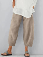 Pantaloni da Donna in Lino Leggeri per Estate, Eleganti e Comodi, Ideali per Occasioni Informali-VISOTKI