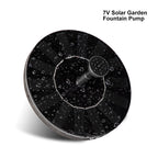 Pompa Fontana Solare Galleggiante Decorativa per Giardino - Stile Moderno in Plastica Resistente, Ideale per Decorazioni Estive-VISOTKI
