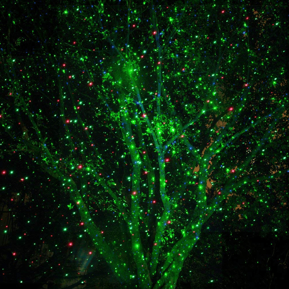 Proiettore Laser Esterno con Luce Regolabile per Decorazioni Festive e Illuminazione Giardino-VISOTKI