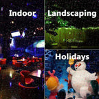 Proiettore Laser Esterno con Luce Regolabile per Decorazioni Festive e Illuminazione Giardino-VISOTKI