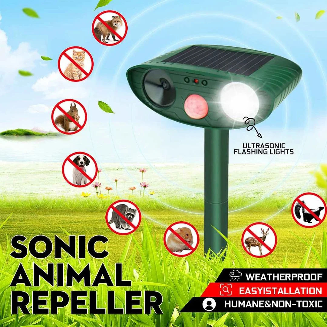 Repellente Ultrasonico per Chipmunk - Alimentato a Energia Solare - Efficace contro i Chipmunk in 48 Ore-VISOTKI