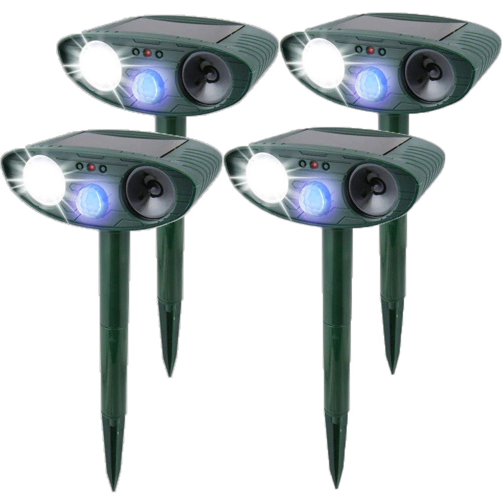 Repellente Ultrasonico per Conigli - Alimentato a Energia Solare con Luce Lampeggiante - Dispositivo per Allontanare Conigli-VISOTKI