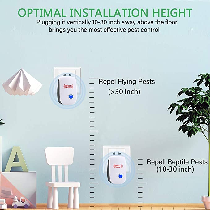 Repellente Ultrasonico per Ratti - Efficace contro i Ratti in 48 Ore - Dispositivo per la Casa e Giardino-VISOTKI