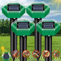 Repellente Ultrasonico per Talpe 4-Pack - Dispositivo Efficace per Giardino - Protezione Contro Talpe e Roditori-VISOTKI