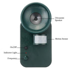 Repellente per animali a ultrasuoni cordless da esterno 5000 sqft 9V DC, sicuro per allontanare diversi animali-VISOTKI