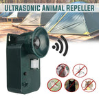 Repellente per animali a ultrasuoni cordless da esterno 5000 sqft 9V DC, sicuro per allontanare diversi animali-VISOTKI