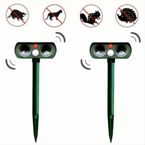 Repellente solare per animali parassiti a infrarossi - Dispositivo ecologico per giardino (1 unità)-VISOTKI