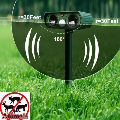 Repellente solare per animali parassiti a infrarossi - Dispositivo ecologico per giardino (1 unità)-VISOTKI