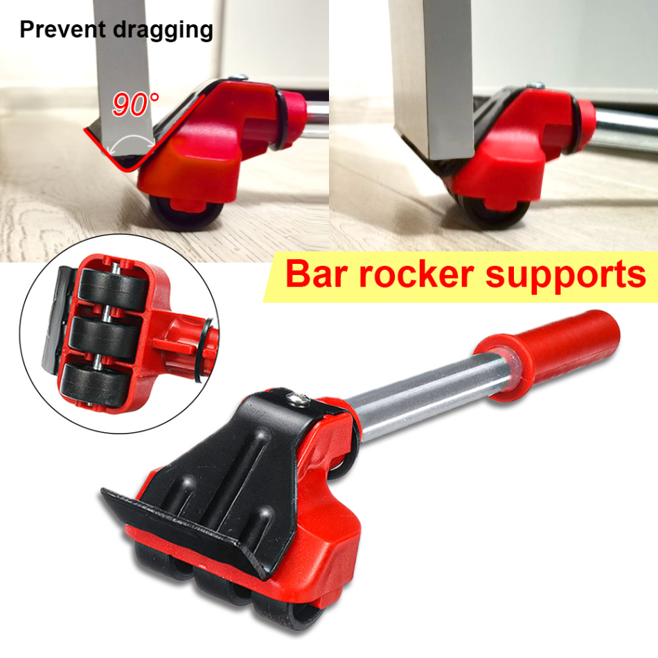 Rulli e Sollevatori per Mobili in Acciaio - Strumenti per Traslochi - Facilita il Trasporto di Mobili e Oggetti Pesanti-VISOTKI