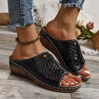 Sandali Ortopedici Donna in Pelle Elegante per Comfort Quotidiano-VISOTKI