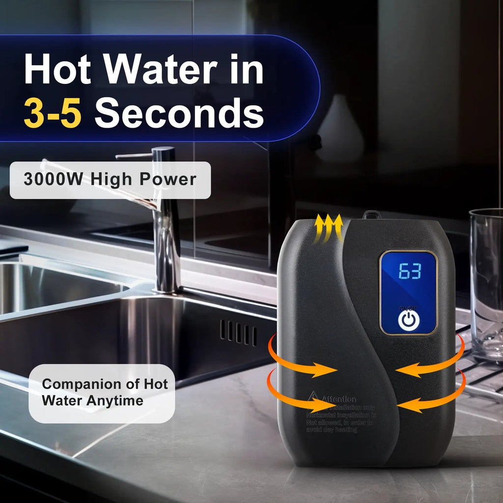 Scaldabagno istantaneo senza serbatoio elettrico compatto per acqua calda in casa-VISOTKI