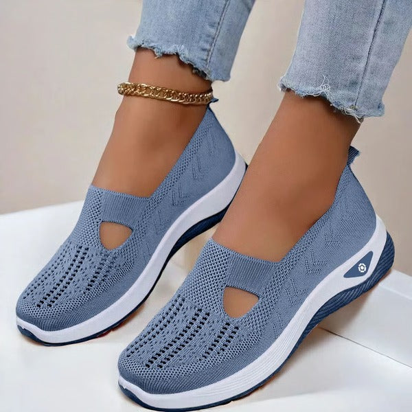 Scarpe Anziani Suola Morbida in Tessuto Traspirante per Comfort Quotidiano-VISOTKI